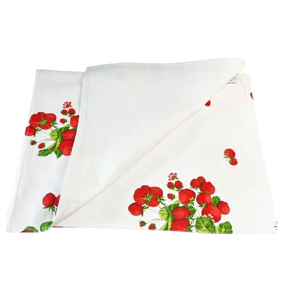 NEW April Cornell STRAWBERRY Design Placemats Set/4